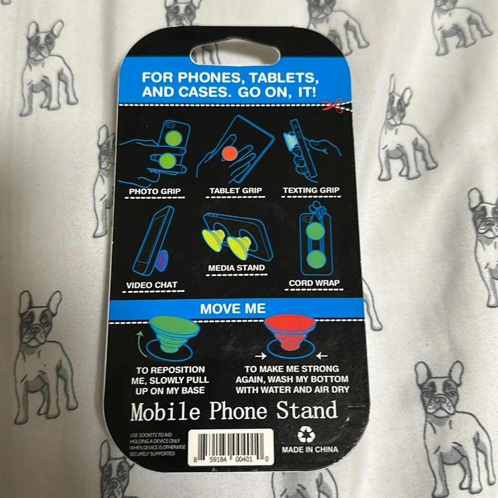 US OPEN Mobile Phone Stand - White